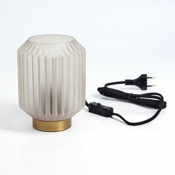 hofstein Lampe de table Briel Laiton, 1 lumière* Lampes En Verre