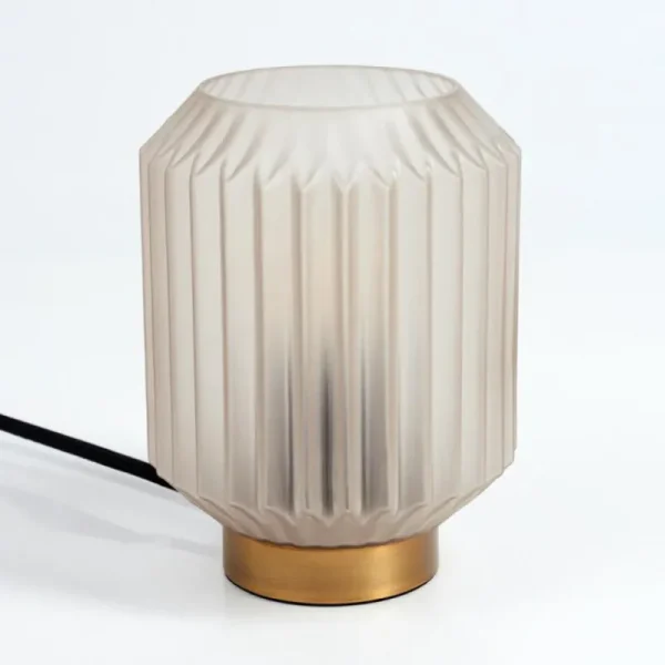 hofstein Lampe de table Briel Laiton, 1 lumière* Lampes En Verre
