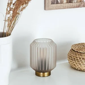 hofstein Lampe de table Briel Laiton, 1 lumière* Lampes En Verre