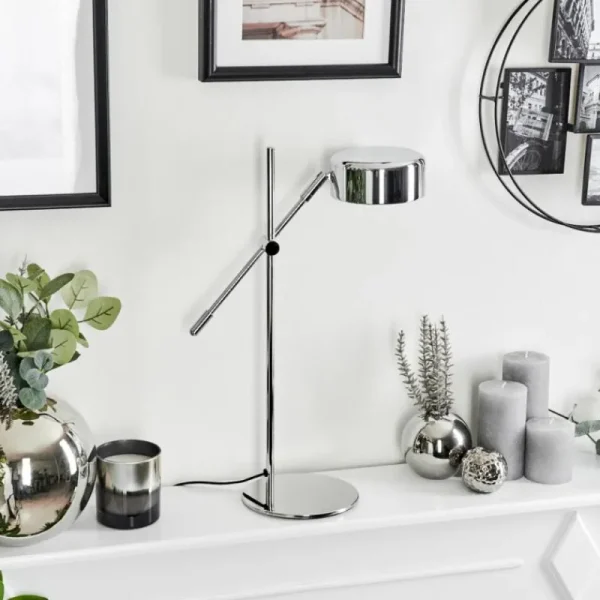 hofstein Lampe de table Camori Chrome, 1 lumière* Lampes Modernes