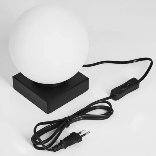 hofstein Lampe de table Chamouscady Noir, 1 lumière* Lampes En Verre