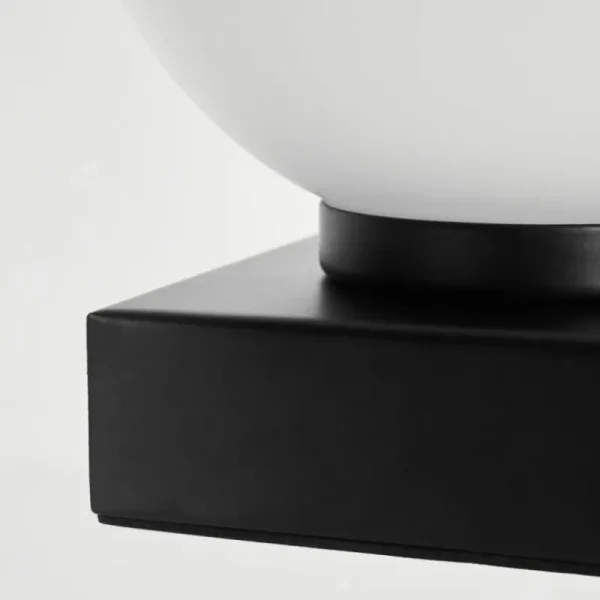 hofstein Lampe de table Chamouscady Noir, 1 lumière* Lampes En Verre