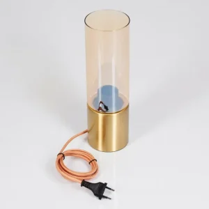 hofstein Lampe de table Dulcita Laiton, 1 lumière* Lampes En Verre