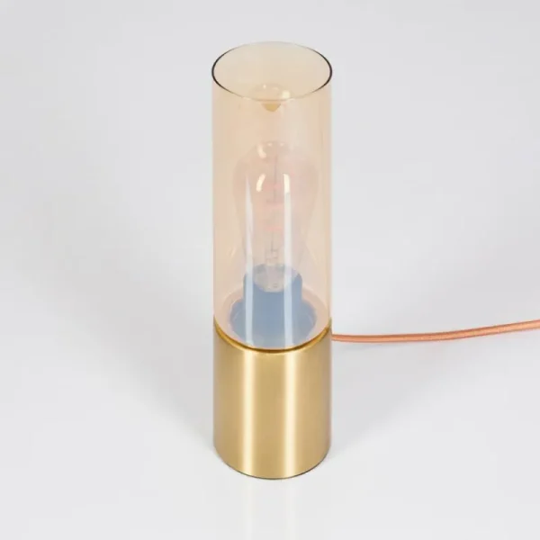 hofstein Lampe de table Dulcita Laiton, 1 lumière* Lampes En Verre