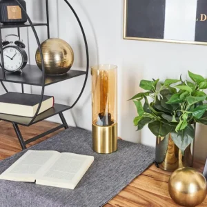 hofstein Lampe de table Dulcita Laiton, 1 lumière* Lampes En Verre
