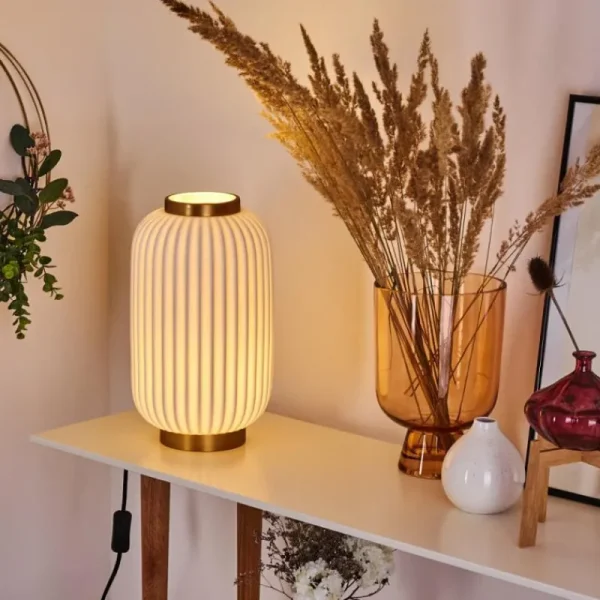 hofstein Lampe de table Dyce Laiton, 1 lumière* Lampes En Verre
