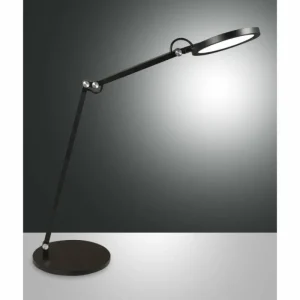 Luminaires Fabas Luce Lampe de table Fabas Luce Regina LED Noir, 1 lumière* Lampes En Verre