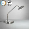 Luminaires Fischer & Honsel Lampe de table Fischer & Honsel Tallri LED Nickel mat, 1 lumière* Lampes En Verre