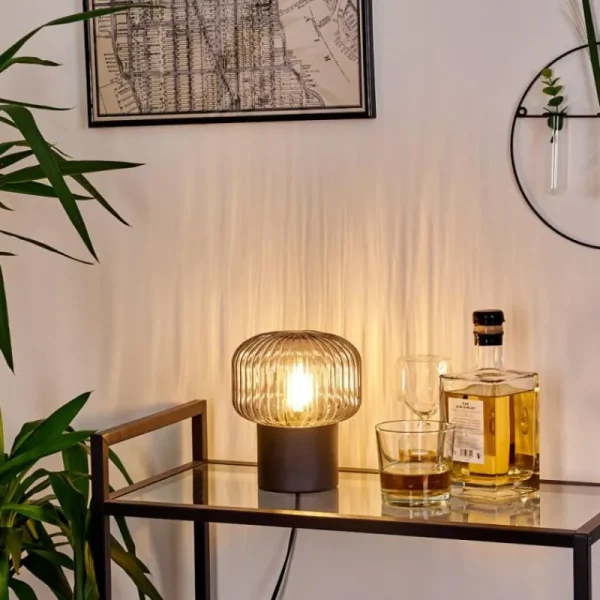 hofstein Lampe de table Gallo Noir, 1 lumière* Lampes Modernes