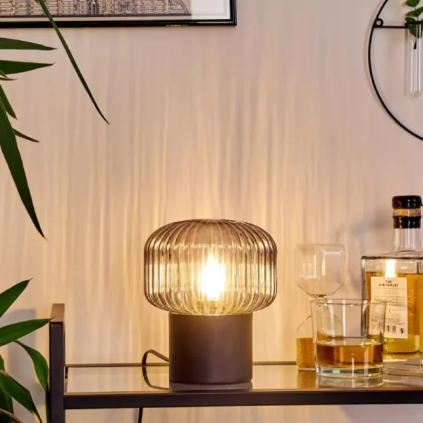 hofstein Lampe de table Gallo Noir, 1 lumière* Lampes Modernes