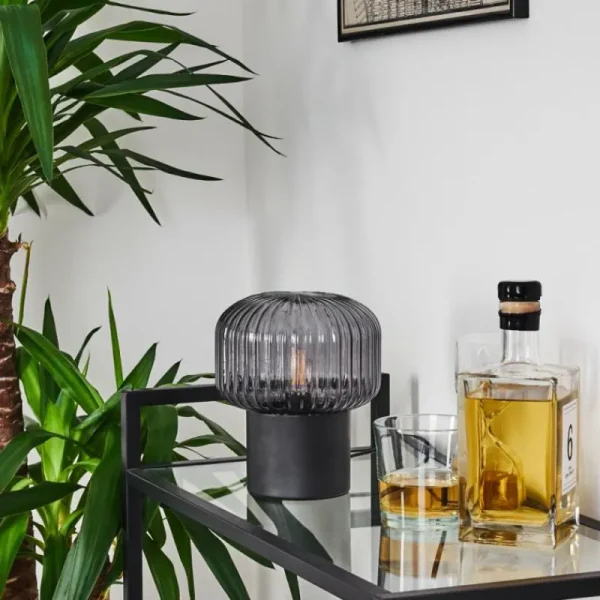 hofstein Lampe de table Gallo Noir, 1 lumière* Lampes Modernes