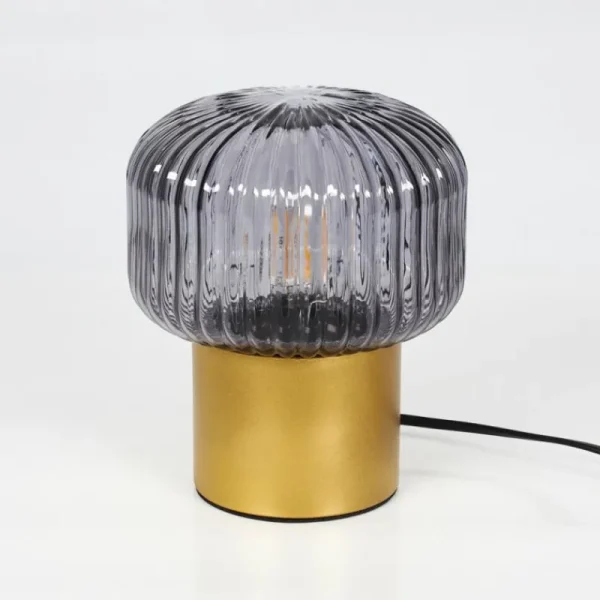 hofstein Lampe de table Gallo Or, Laiton, 1 lumière* Lampes En Verre