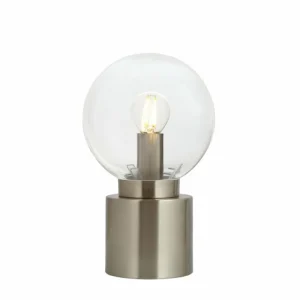 Luminaires Globo Lighting Lampe de table Globo MARKA Nickel mat, 1 lumière* Lampes En Verre
