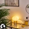 hofstein Lampe de table Guicia Or, Laiton, 1 lumière* Lampes En Verre