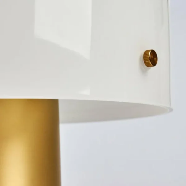 hofstein Lampe de table Guicia Or, Laiton, 1 lumière* Lampes En Verre