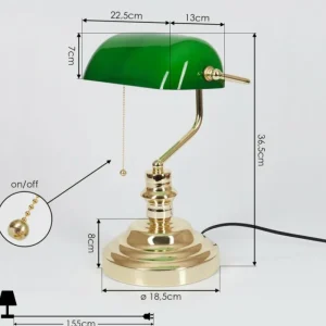 hofstein Lampe de table Havsta Laiton, 1 lumière* Lampes En Verre