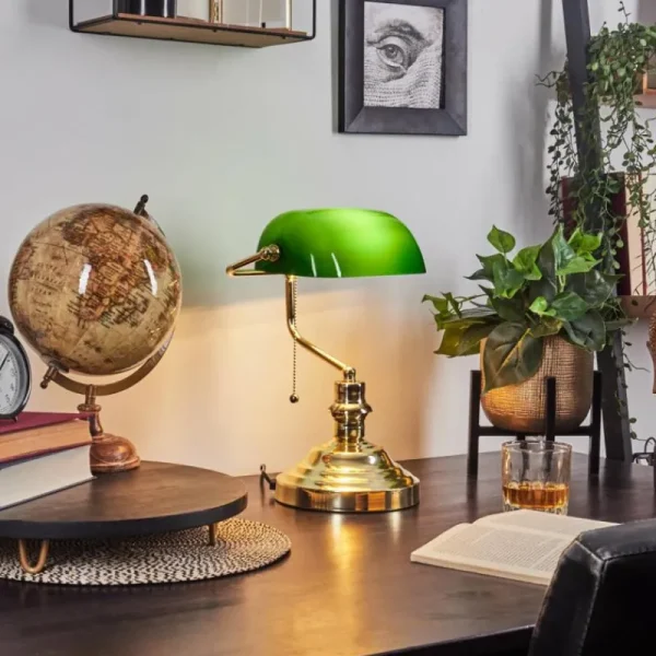 hofstein Lampe de table Havsta Laiton, 1 lumière* Lampes En Verre