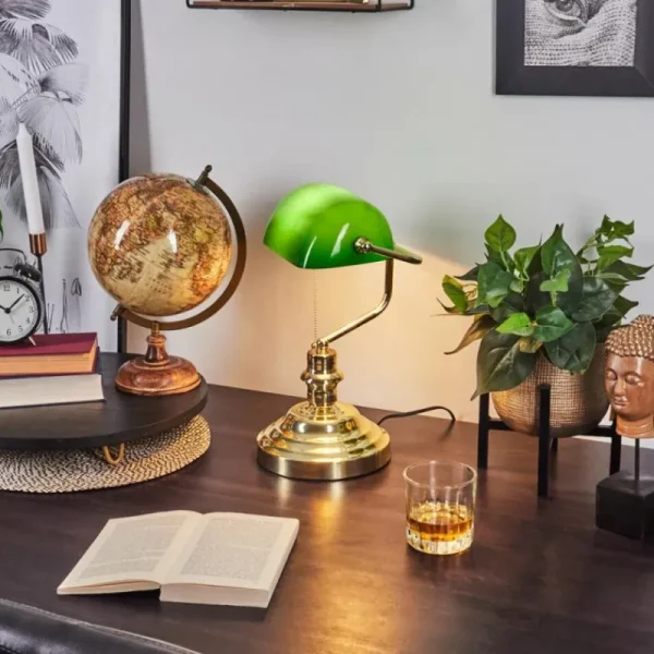 hofstein Lampe de table Havsta Laiton, 1 lumière* Lampes En Verre