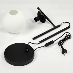 hofstein Lampe de table Hogatza Noir, 1 lumière* Lampes En Verre