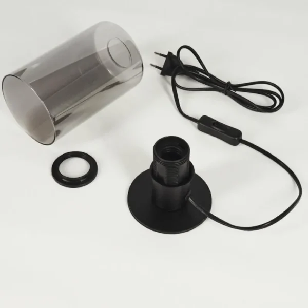 hofstein Lampe de table Hunouri Noir, 1 lumière* Lampes Modernes