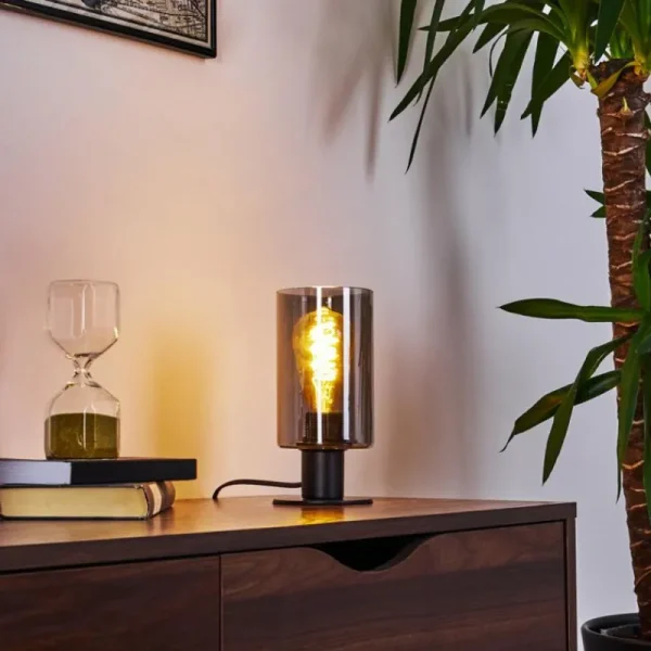hofstein Lampe de table Hunouri Noir, 1 lumière* Lampes Modernes