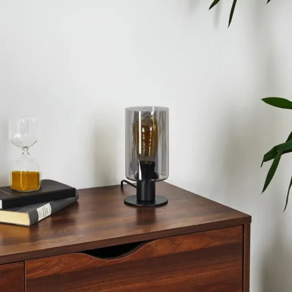 hofstein Lampe de table Hunouri Noir, 1 lumière* Lampes Modernes