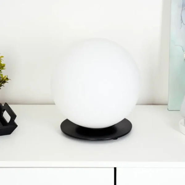 hofstein Lampe de table Karhia Noir, 1 lumière* Lampes En Verre