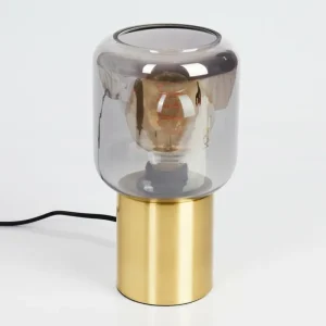 hofstein Lampe de table Keppoch Laiton, 1 lumière* Lampes En Verre