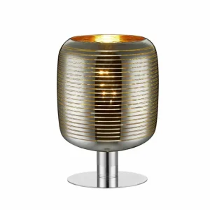 Luminaires Lucide Lampe de table Lucide ERYN Chrome, 1 lumière* Lampes En Verre