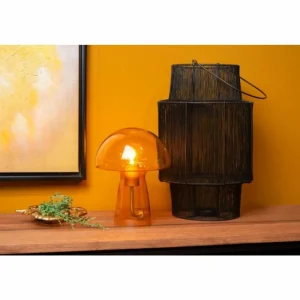 Luminaires Lucide Lampe de table Lucide FUNGO Orange, 1 lumière* Lampes En Verre
