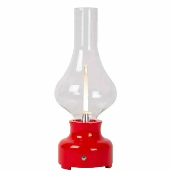 Luminaires Lucide Lampe de table Lucide JASON LED Rouge, 1 lumière* Lampes En Verre