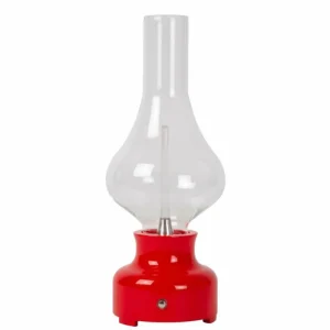 Luminaires Lucide Lampe de table Lucide JASON LED Rouge, 1 lumière* Lampes En Verre