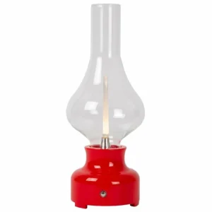 Luminaires Lucide Lampe de table Lucide JASON LED Rouge, 1 lumière* Lampes En Verre