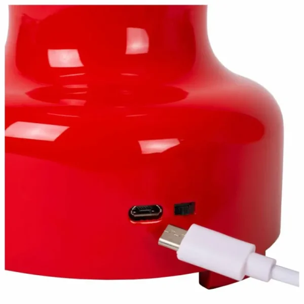 Luminaires Lucide Lampe de table Lucide JASON LED Rouge, 1 lumière* Lampes En Verre