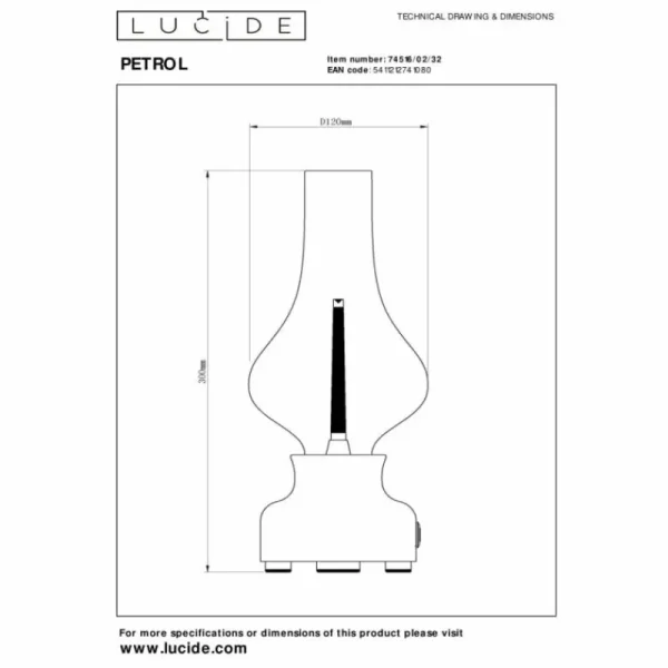 Luminaires Lucide Lampe de table Lucide JASON LED Rouge, 1 lumière* Lampes En Verre