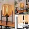 hofstein Lampe de table Manzano Noir, 1 lumière* Lampes En Verre