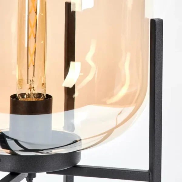 hofstein Lampe de table Manzano Noir, 1 lumière* Lampes En Verre