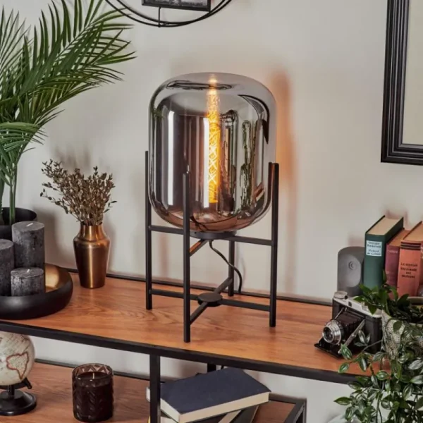 hofstein Lampe de table Manzano Noir, 1 lumière* Lampes Modernes