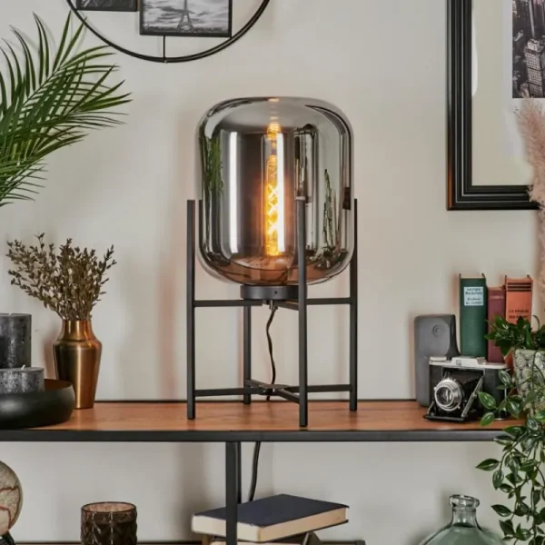 hofstein Lampe de table Manzano Noir, 1 lumière* Lampes Modernes