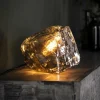 hofstein Lampe de table Marore Argenté, 1 lumière* Lampes En Verre