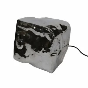hofstein Lampe de table Marore Argenté, 1 lumière* Lampes En Verre