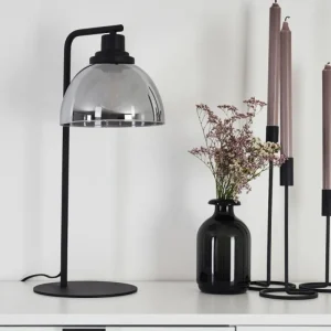 hofstein Lampe de table Morzine Noir, 1 lumière* Lampes En Verre