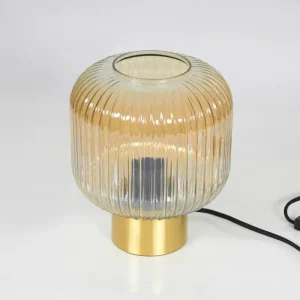 hofstein Lampe de table Paeni Ambre, 1 lumière* Lampes En Verre