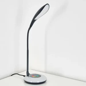 hofstein Lampe de table Paphos LED Noir, 1 lumière, Changeur de couleurs* Lampes Modernes