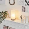 hofstein Lampe de table Peman LED Nickel mat, 1 lumière* Lampes En Verre