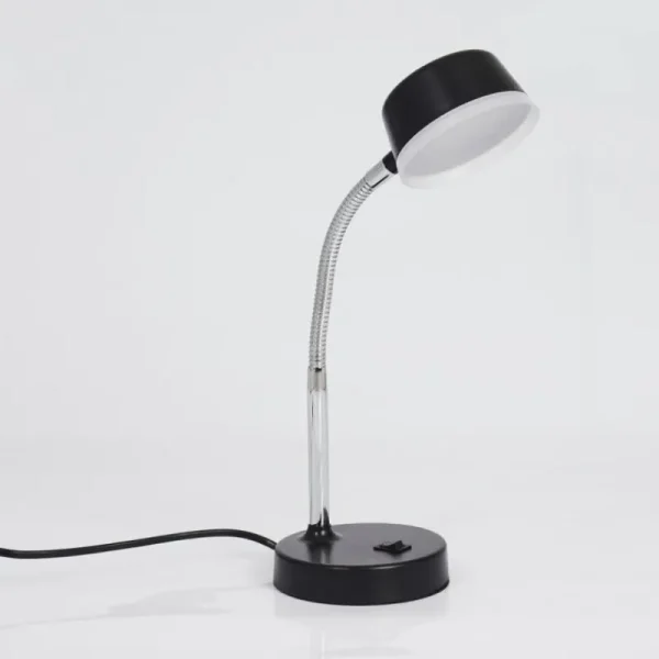 hofstein Lampe de table Pineda LED Chrome, Noir, 1 lumière* Lampes Modernes