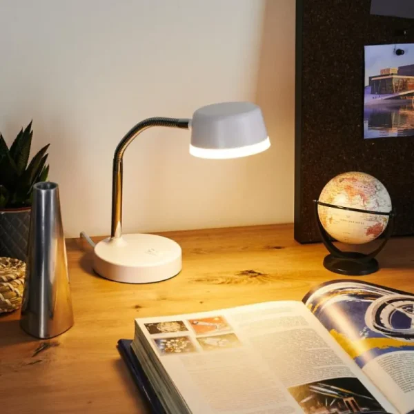 hofstein Lampe de table Pineda LED Chrome, Blanc, 1 lumière* Lampes Modernes