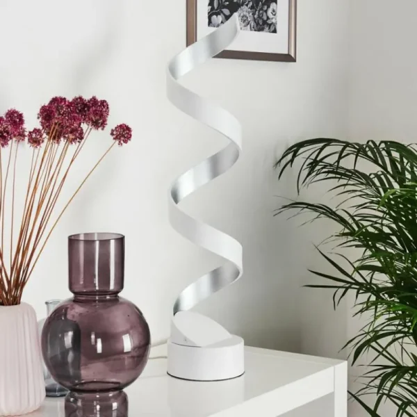 hofstein Lampe de table Pitasch LED Blanc, 1 lumière* Lampes Modernes