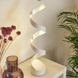 hofstein Lampe de table Pitasch LED Blanc, 1 lumière* Lampes Modernes
