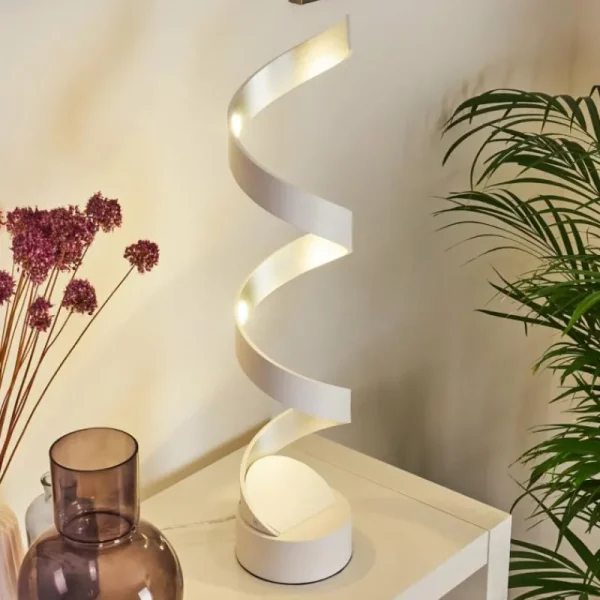 hofstein Lampe de table Pitasch LED Blanc, 1 lumière* Lampes Modernes